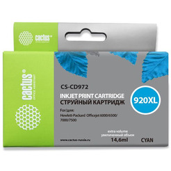 Картридж струйный Cactus CS-CD972 №920XL (синий)