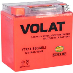 Мотоаккумулятор VOLAT YTX14-BS 14Ah (iGEL) L+