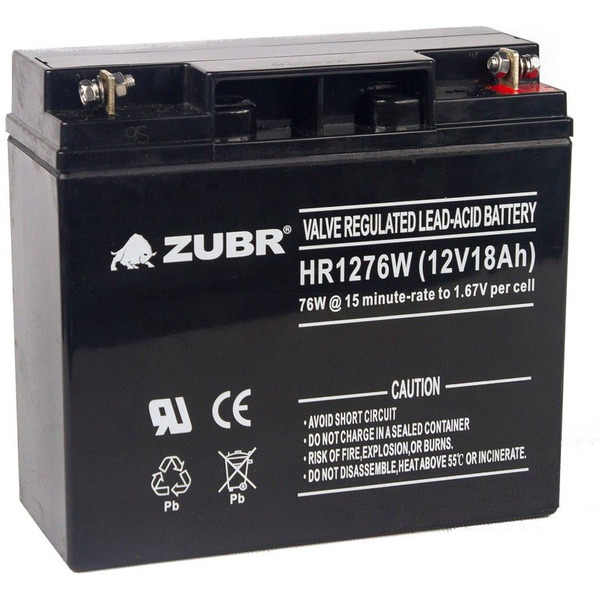 Аккумулятор для ИБП Zubr HR 12-76W (12 В/18 А·ч)