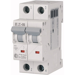 Выключатель автоматический Eaton HL-C252 2P 25A C 4.5кA 2M 194773