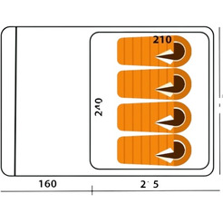 Палатка Relmax Panorama 4 (синий)