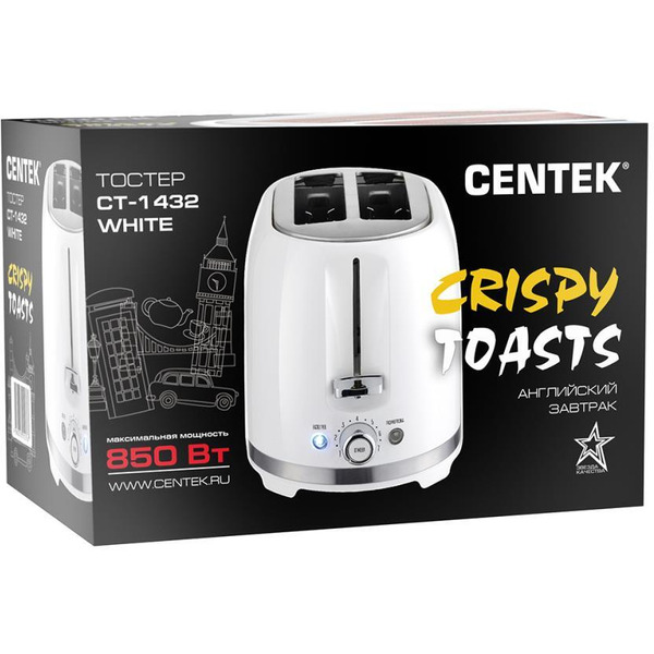 Тостер CENTEK CT-1432 (белый)