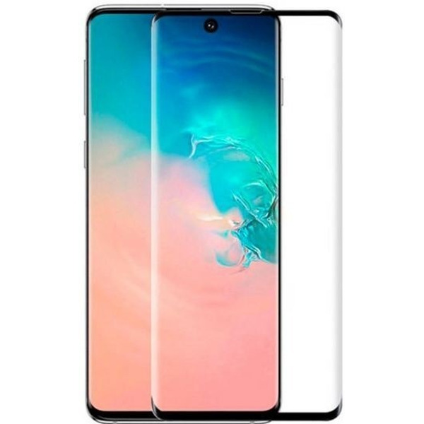 Защитное стекло CASE 3D для Samsung Galaxy S20 Ultra (черный глянец)