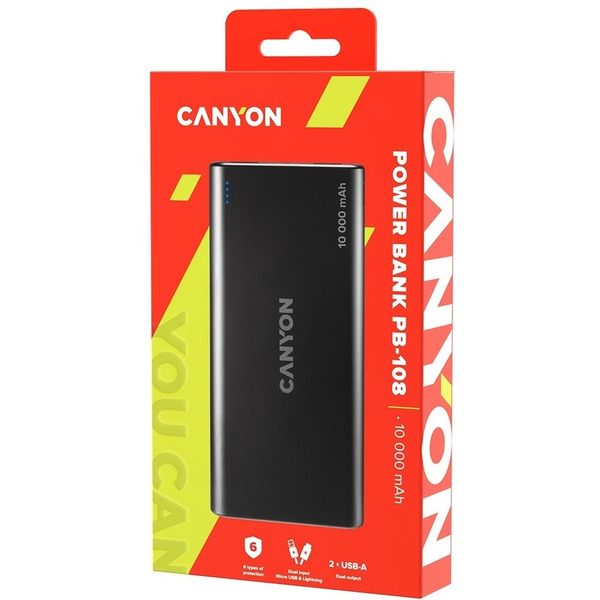Портативное зарядное устройство CANYON CNE-CPB1008B