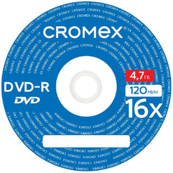Диск CROMEX DVD-R в конверте КОМПЛЕКТ 50 шт., 4,7 Gb, 16x