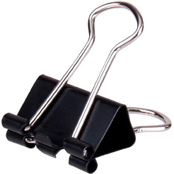 Зажимы для бумаг Deli Classic З8565 (12шт, черный)