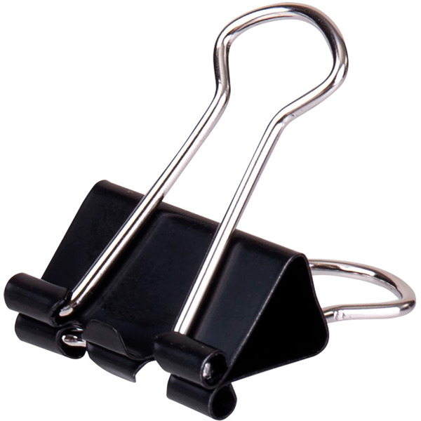 Зажимы для бумаг Deli Classic З8565 (12шт, черный)