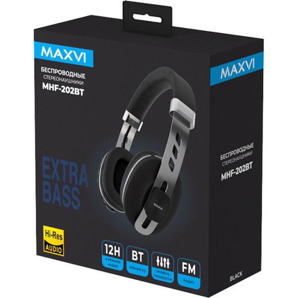 Беспроводные наушники Maxvi MHF-202BT (черные)