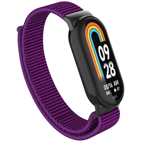 Ремешок Bingo Nylon для Xiaomi Mi Band 8 Фиолетовый