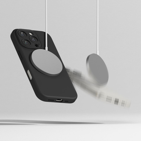 Чехол RINGKE SILICONE MAGNETIC MAGSAFE для IPHONE 16 PRO MAX BLACK