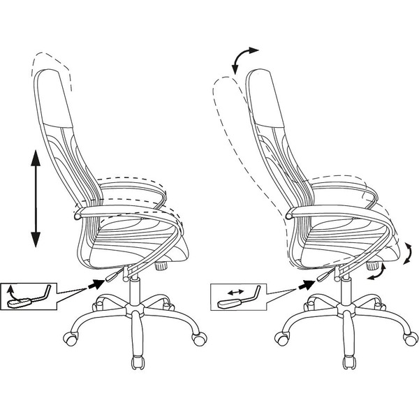 Офисное кресло Бюрократ CH-610SL (черный, экокожа)