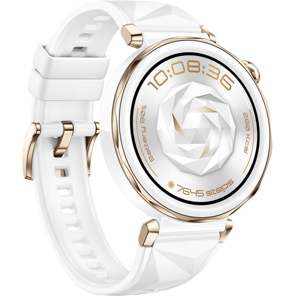 Смарт-часы HUAWEI Watch GT 5 Pro White Fluoroelastomer Strap (JNA-B29) 42mm