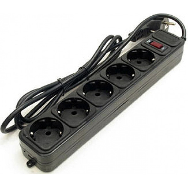 Сетевой фильтр GEMBIRD SPG3-B-15PPB 5роз 5m Black