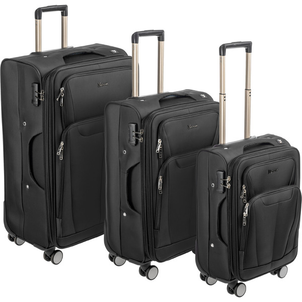 Чемодан MONZA 23014# (L, черный)