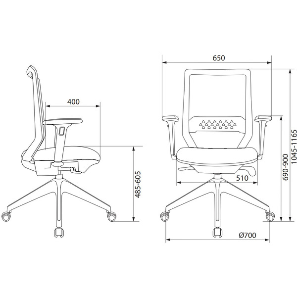 Офисное кресло Бюрократ MC-611N TW-01 38-418 (черный)
