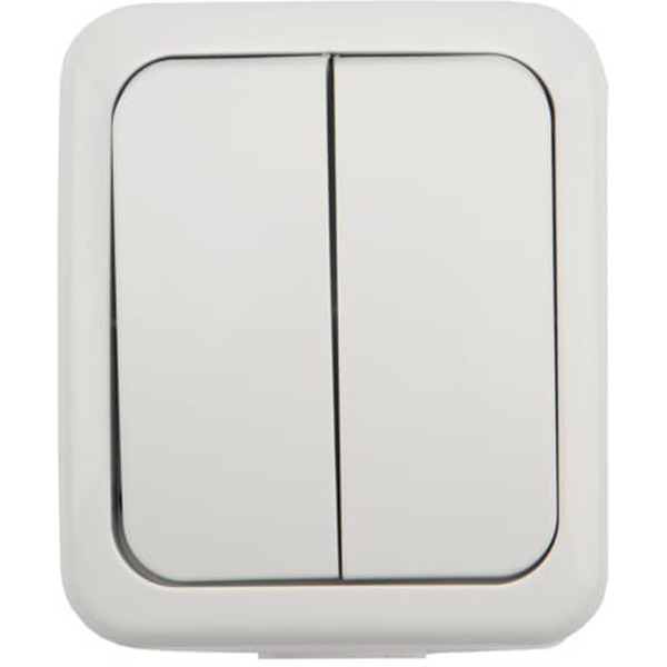 Выключатель двухклавишный KRANZ Mini OG KR-78-0602