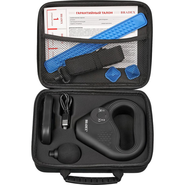 Массажный пистолет с акупунктурной лентой BRADEX Флекс KZ 1426