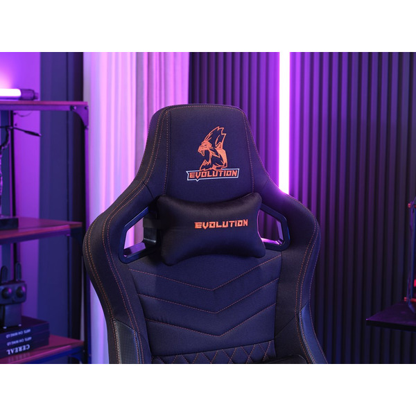 Игровое кресло Evolution Nomad (черный/оранжевый)