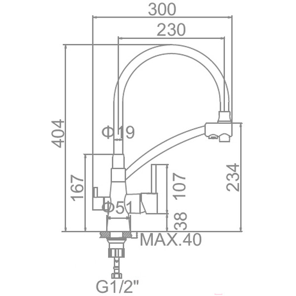 Смеситель Ledeme L4855A-9 (сатин/серый)