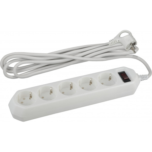 Сетевой фильтр ЭРА USF-5es-3m-W