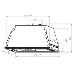 Кухонная вытяжка LEX GS Bloc P 900 BL
