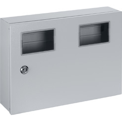 Корпус металлический TDM ЩУ-1ф/2 (на 2 счётчика) 300х400х125 IP54 SQ0905-2503