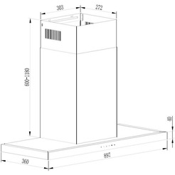 Кухонная вытяжка Schtoff Agata TC 900 Black