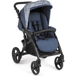 Универсальная коляска CAM Tris Smart (3 в 1, натурально синий)