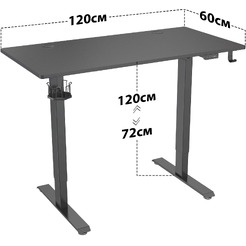 Стол для компьютера Cactus CS-ED-BBK