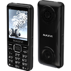 Кнопочный телефон Maxvi P110 (черный)