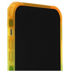 Накладка Skinarma Hade для Apple iPhone 13 (зеленый/оранжевый)