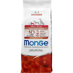 Сухой корм для собак Monge Speciality Line Monoprotein с ягненком и рисом (7.5кг)