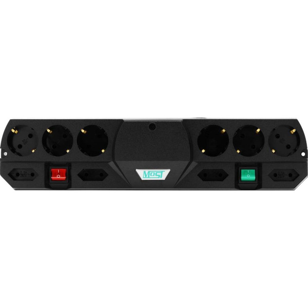 Сетевой фильтр Most TRG 2м (10 розеток) черный