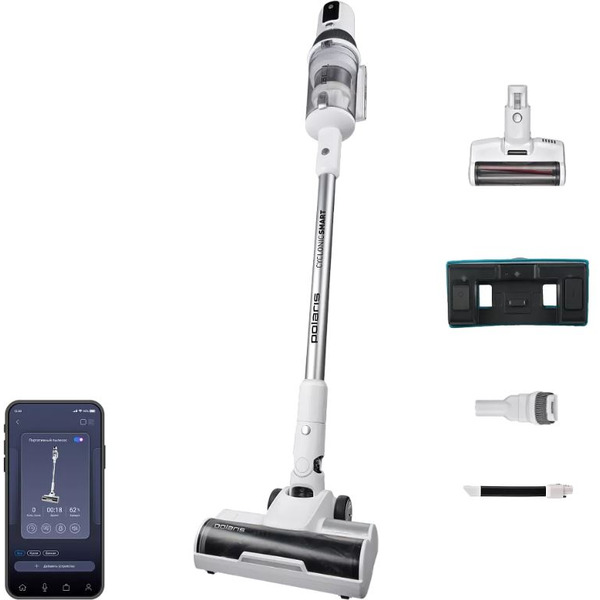 Пылесос POLARIS PVCS 8200 Handstick Duo Pro WIFI IQ Home (белый)