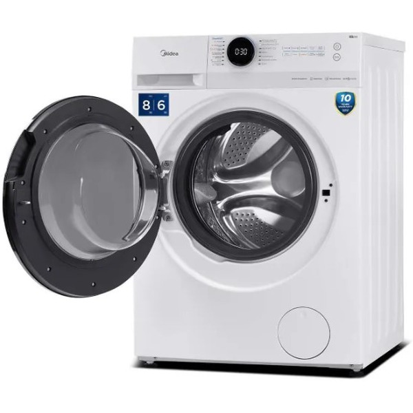Стирально-сушильная Midea MF200D80WBS/W-RU