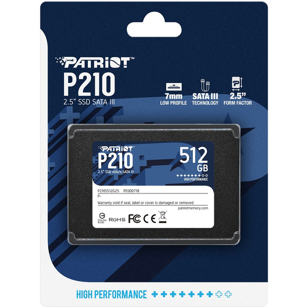 Твердотельный накопитель Patriot P210 512GB (P210S512G25)