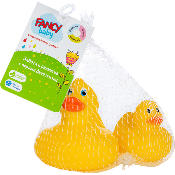 Игрушка для купания Fancy Baby Уточка с утенком UTK02