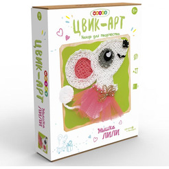 Набор для создания поделок Woody Цвик-арт. Мышка Лили 02673