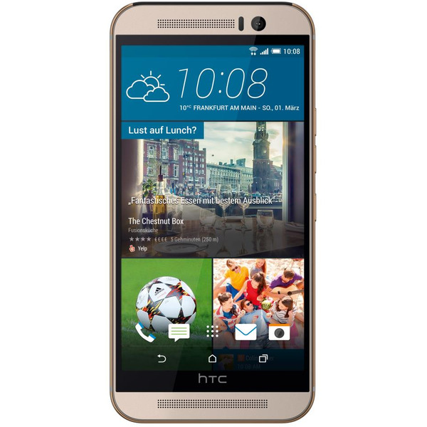 Смартфон HTC One (M9) серебристый/золотой