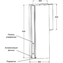 Кухонная вытяжка LEX Toro 350 Black