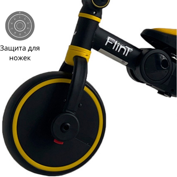 Беговел BubaGo Flint BG-F-109-3 Черно-желтый