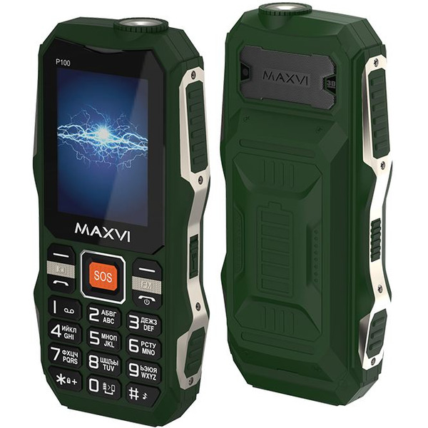 Мобильный телефон Maxvi P100 (зеленый)