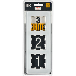 Рамка для электроустановочных изделий IEK Brite BR-M32-G-41-K01