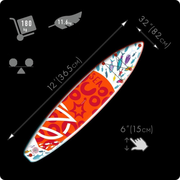 Сапборд Zap Sea Fish 12 (Морская рыба)