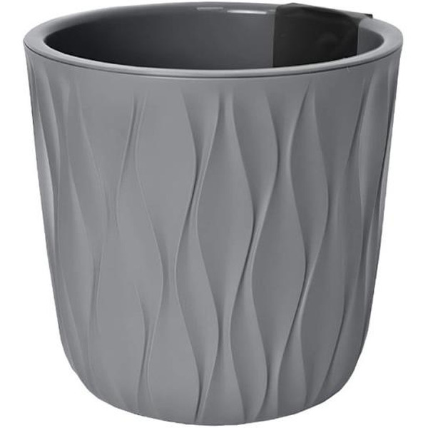 Горшок для цветов с дренажной вставкой Полимербыт Desert 11,2л 4386705