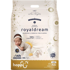 Подгузники Hoppi RoyalDream для новорожденных до 5кг HB-040-NB (66шт)