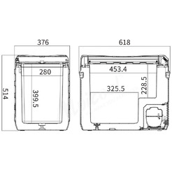 Автохолодильник компрессорный Alpicool NL50 43.6 литров (серый)