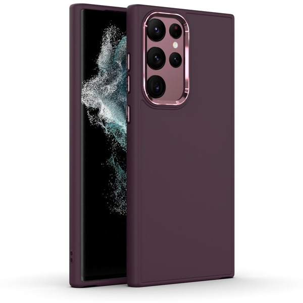 Бампер Bingo Metal для SAMSUNG S22 Ultra Бордовый