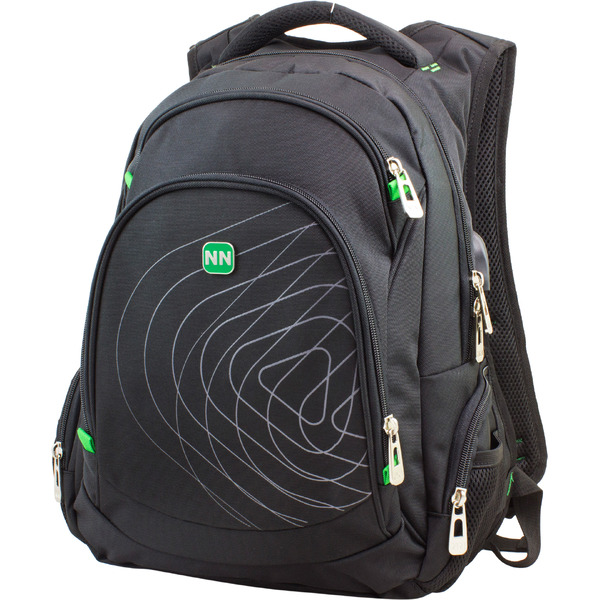 Рюкзак Winner 386-7 (черный/зеленый)