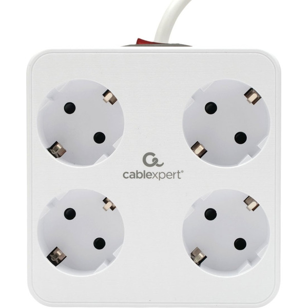 Сетевой фильтр Cablexpert PLT-4-C2U2-W-2